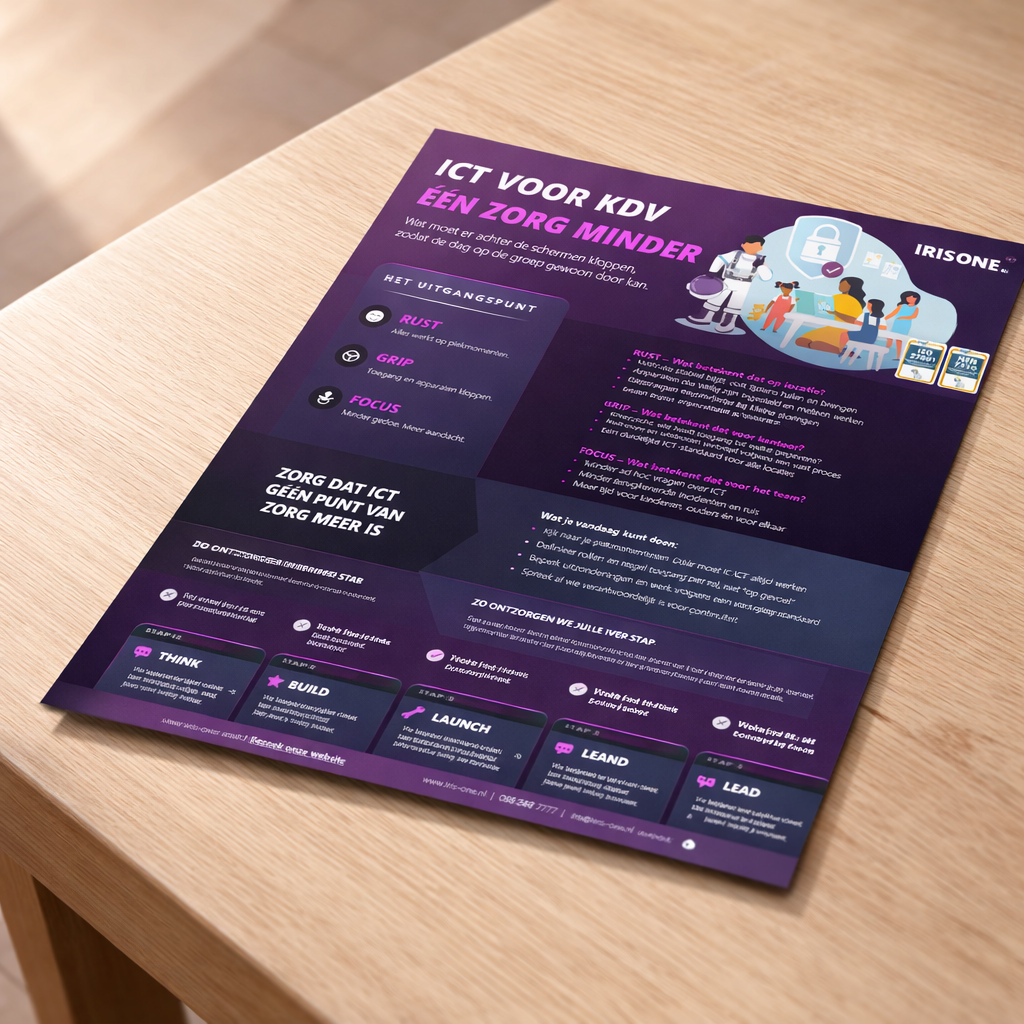 ICT voor KDV onepager mockup