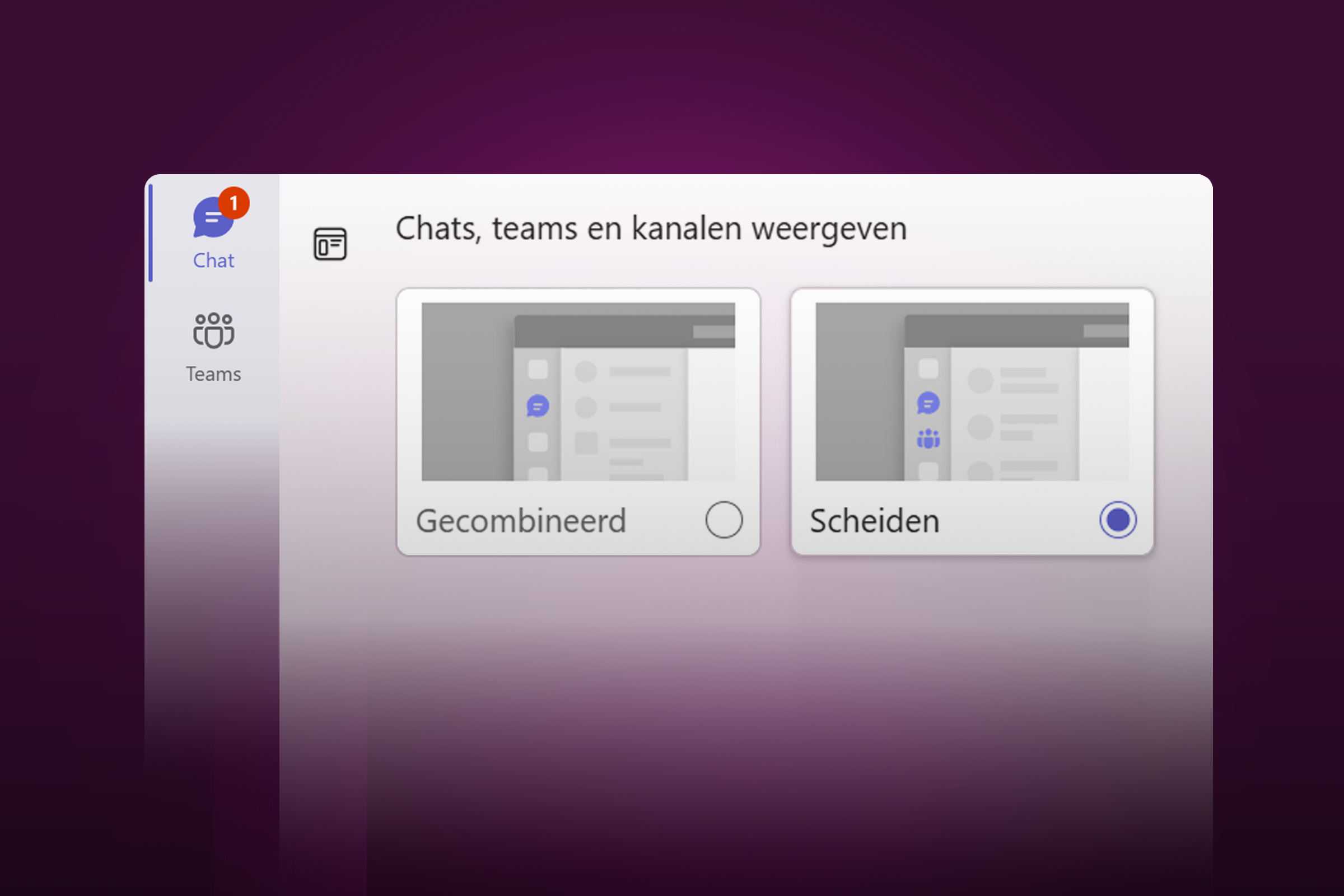 Microsoft Teams: Zo zet je de gescheiden weergave van chats en kanalen terug